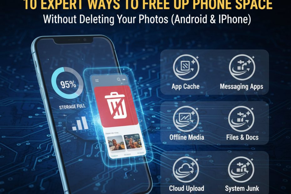 Storage Saviour: 10 Expert Ways to Free Up Phone Space Without Deleting Your Photos (Android & iPhone)