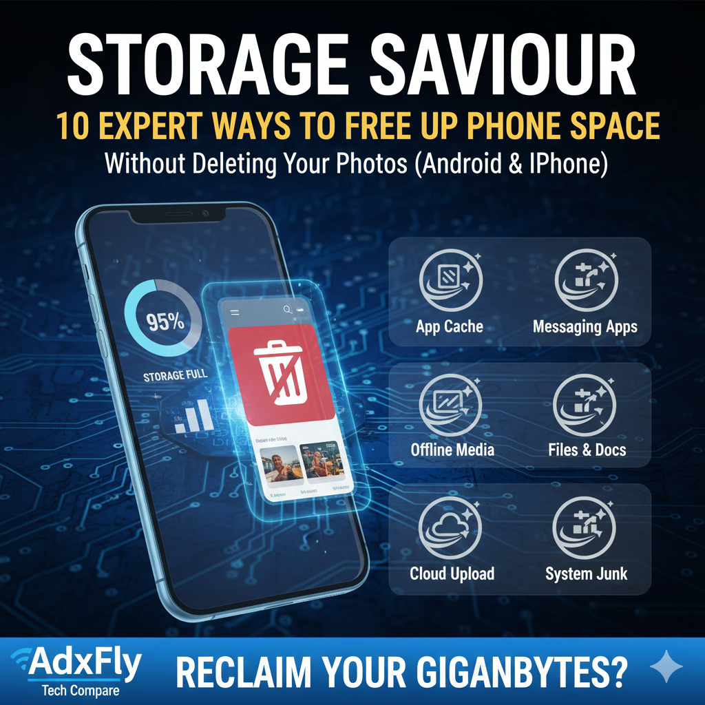 Storage Saviour: 10 Expert Ways to Free Up Phone Space Without Deleting Your Photos (Android & iPhone)