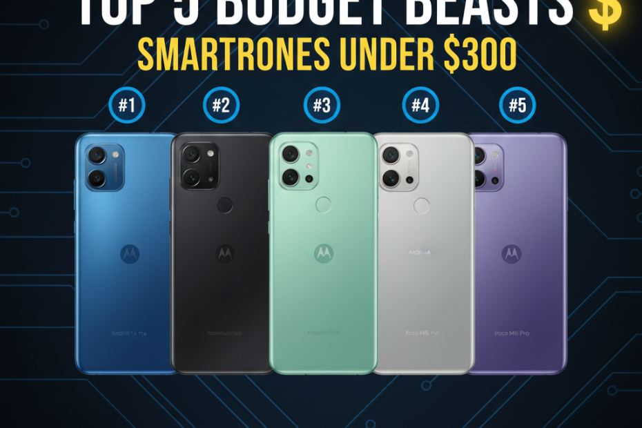 Top 5 Budget Beasts: The Best Value Smartphones Under $300 in 2025