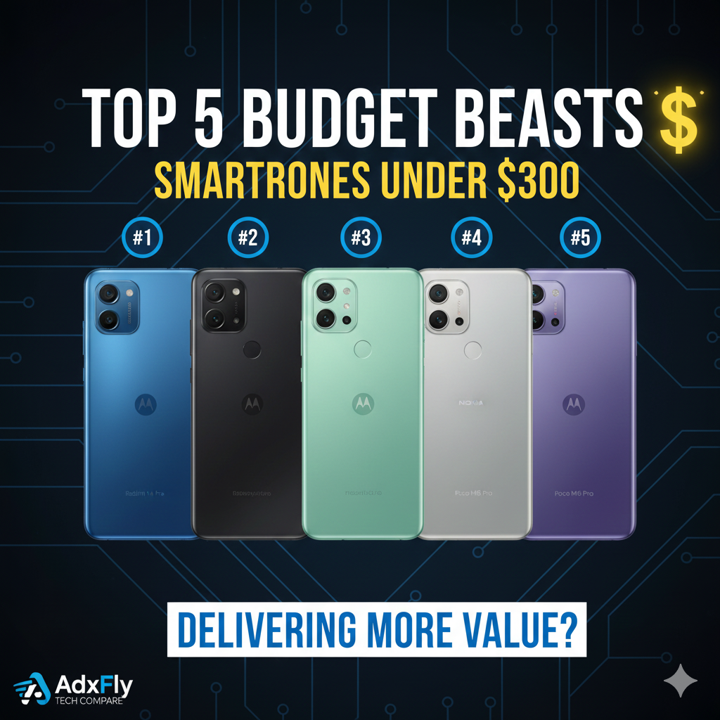 Top 5 Budget Beasts: The Best Value Smartphones Under $300 in 2025