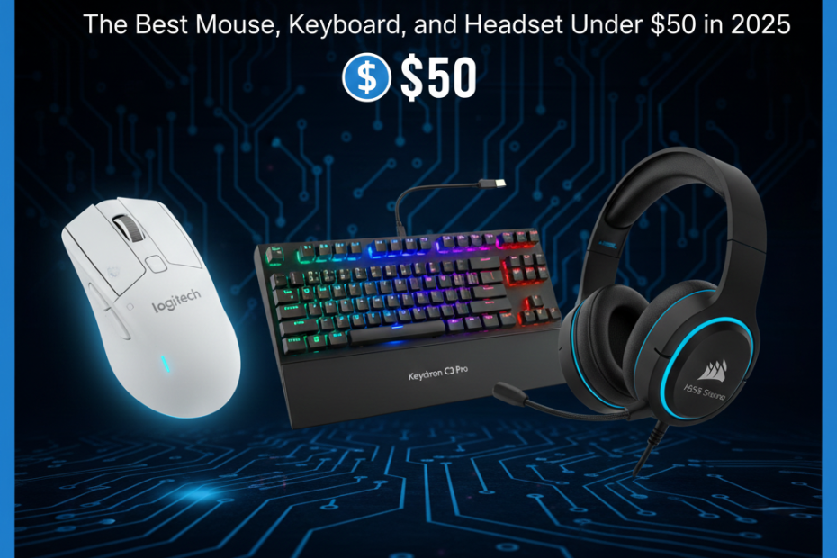 Budget Gaming Gear Guide: The Best Mouse, Keyboard, and Headset Under $50 in 2025