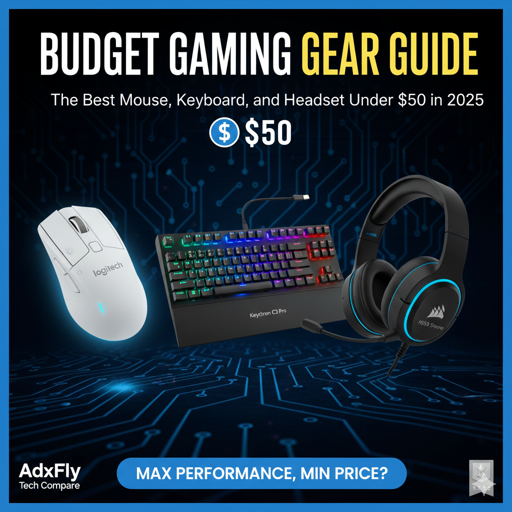 Budget Gaming Gear Guide: The Best Mouse, Keyboard, and Headset Under $50 in 2025