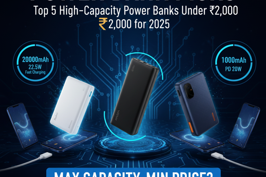 Power Bank Picks: Top 5 High-Capacity Power Banks Under ₹2,000 for 2025