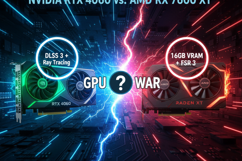 GPU Battleground: NVIDIA RTX 4060 vs. AMD RX 7600 XT – The True 1080p King of 2025