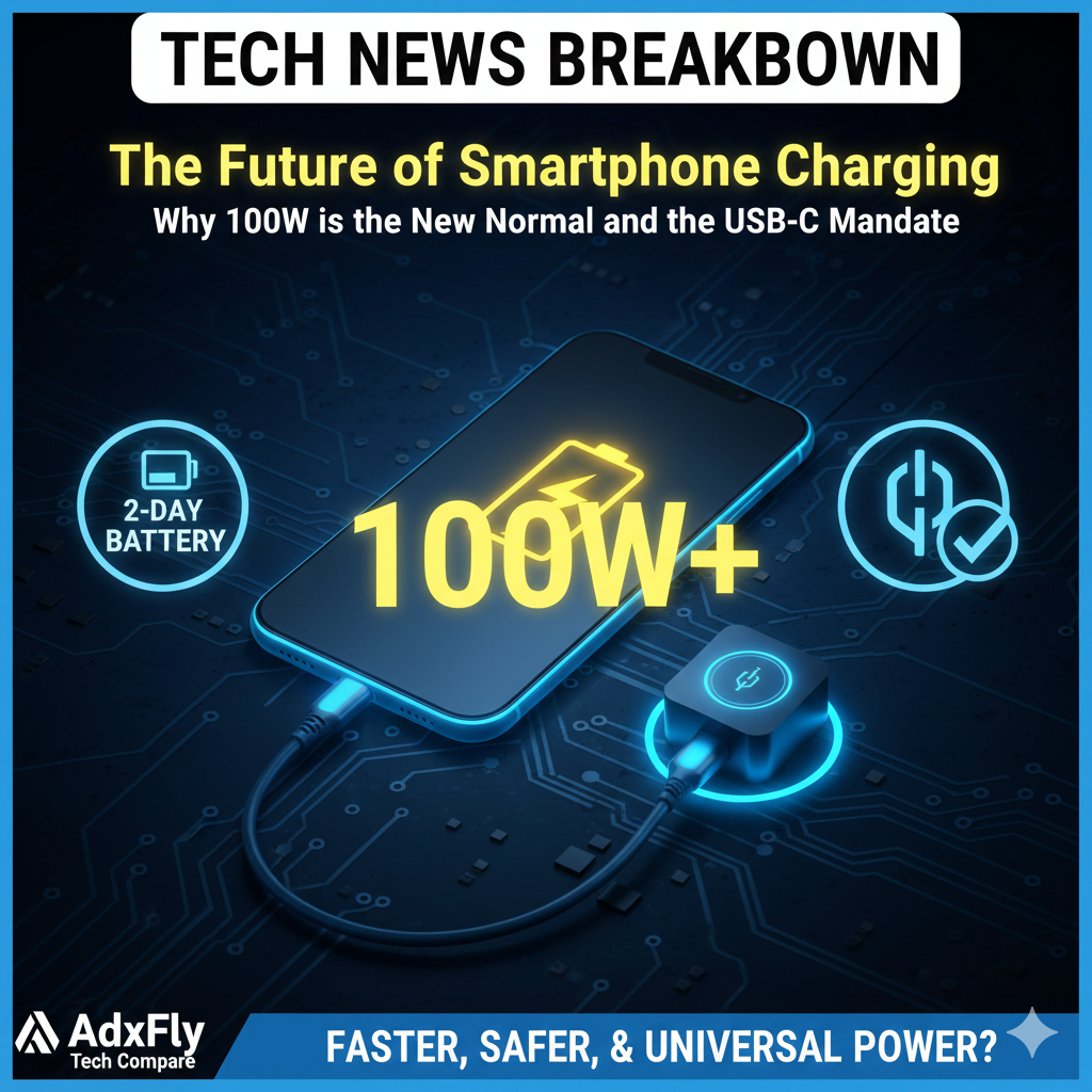 Tech News Breakdown: The Future of Smartphone Charging – Why 100W is the New Normal and the USB-C Mandate